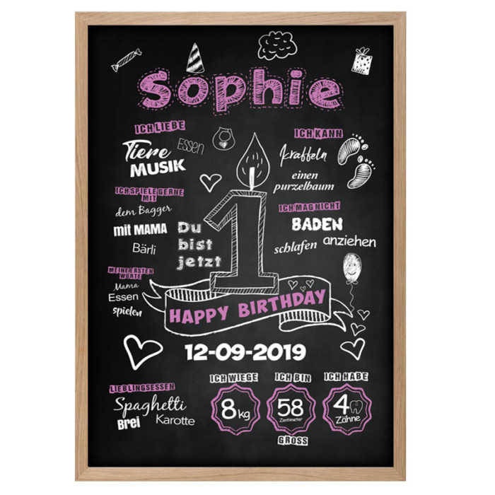 chalkboard, kreidetafel, geburt, taufe, babybparty, personalisiert, geschenkidee, geschenk, geschenk zur geburt, geschenk zur taufe