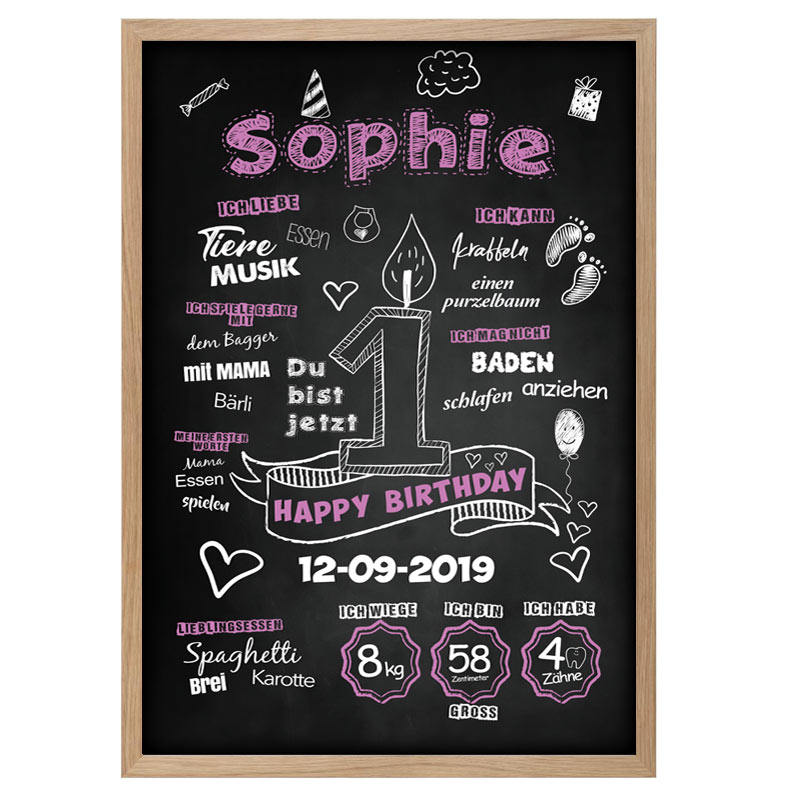 chalkboard, kreidetafel, geburt, taufe, babybparty, personalisiert, geschenkidee, geschenk, geschenk zur geburt, geschenk zur taufe